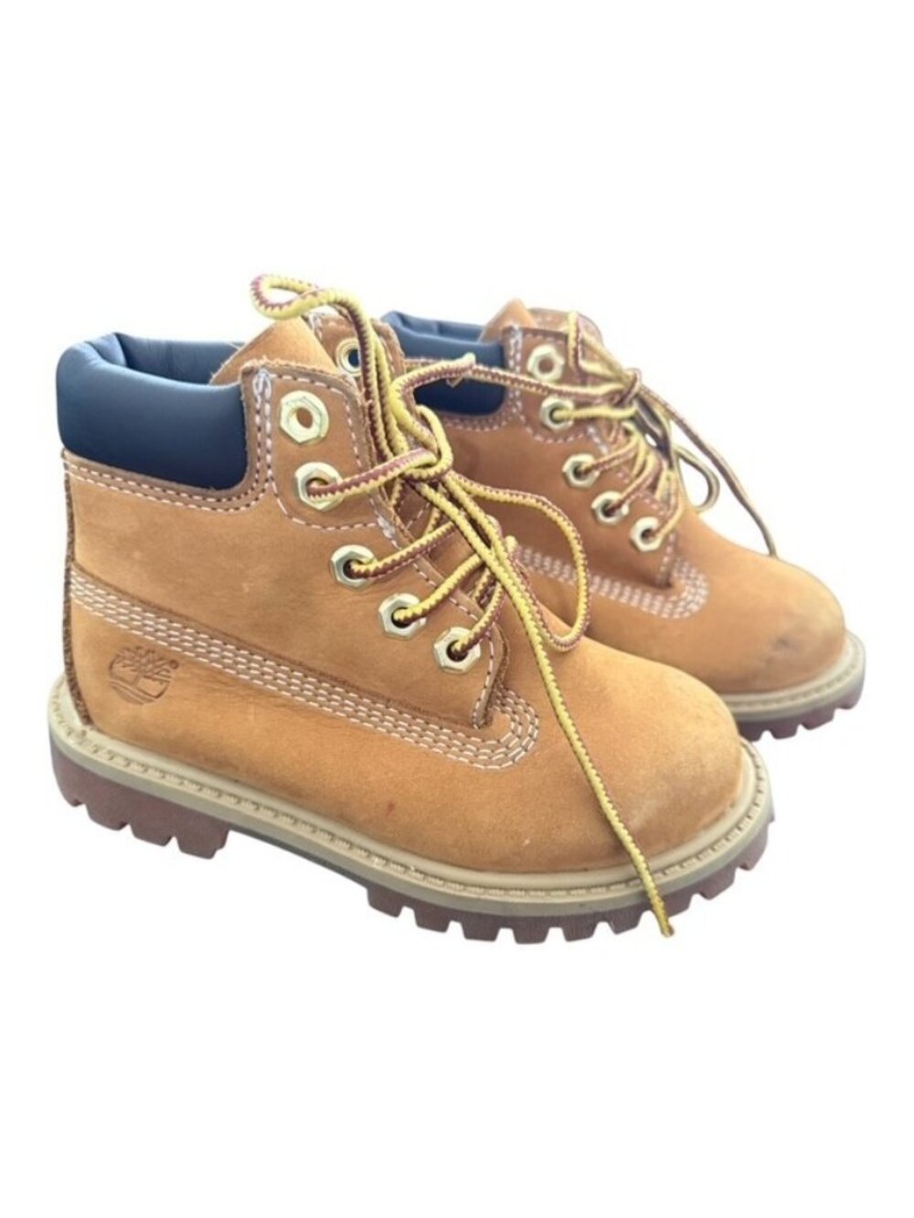 Timberland 6 Inch Premium Waterproof Wheat Boots Toddler Sz 8 Kids Nubuck 12809